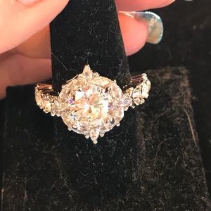 CZ Fancy Sterling Ring gorgeous